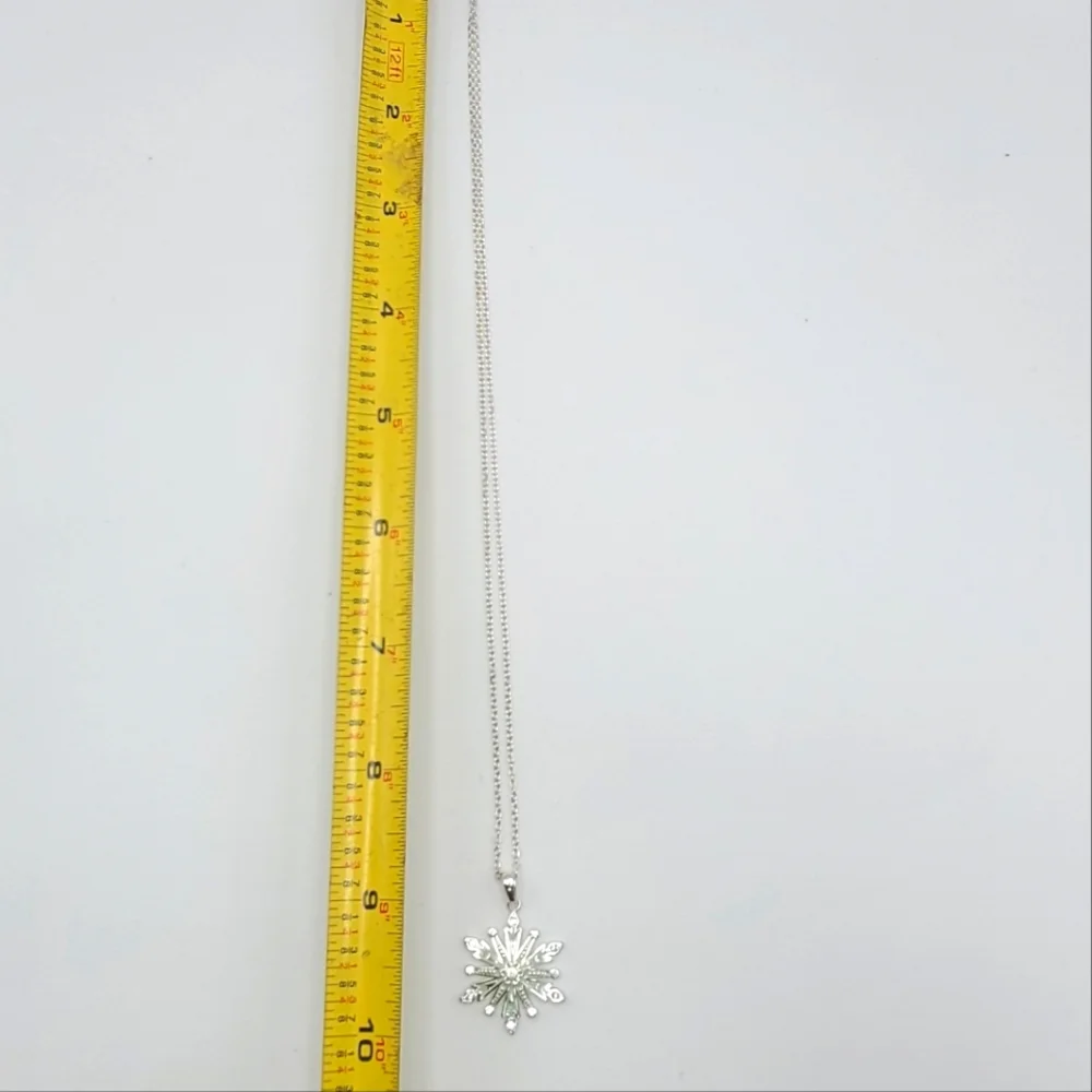 Disney Frozen Silver Plated Snowflake Pendant Necklace